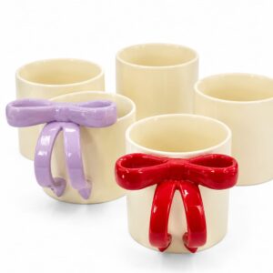 Bow Ceramic Mug Set