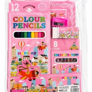 Colour Pencil Stationery Set