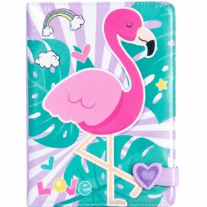 EMOB Pink Color Journal Notebook Diary with Magnetic